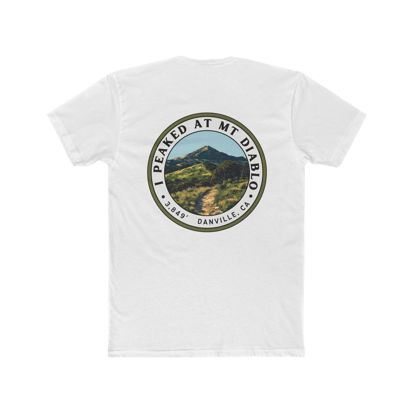 I Peaked at Mt Diablo Unisex Cotton Crew Tee - Summit Series