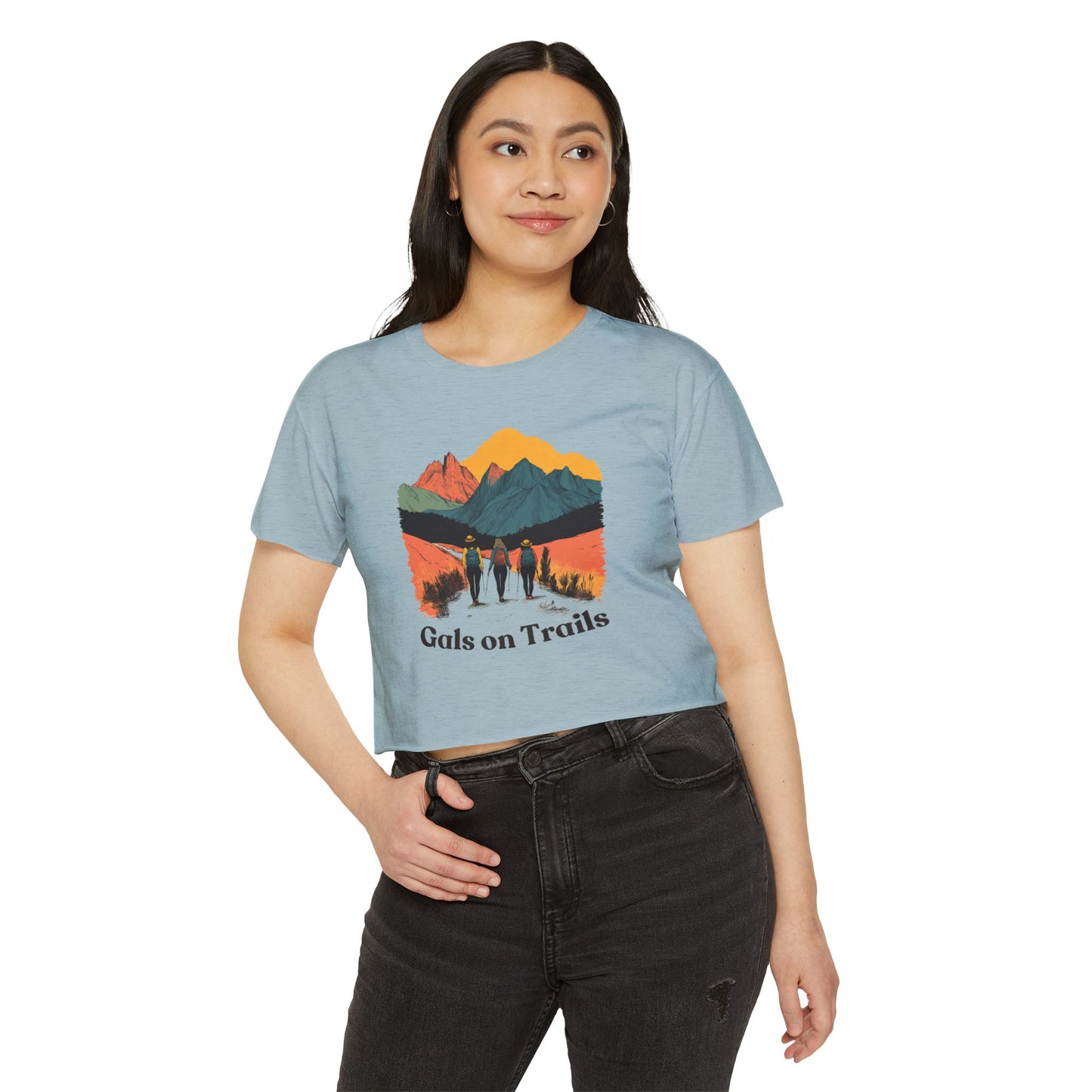 Gals on Trails Women's Crop Top