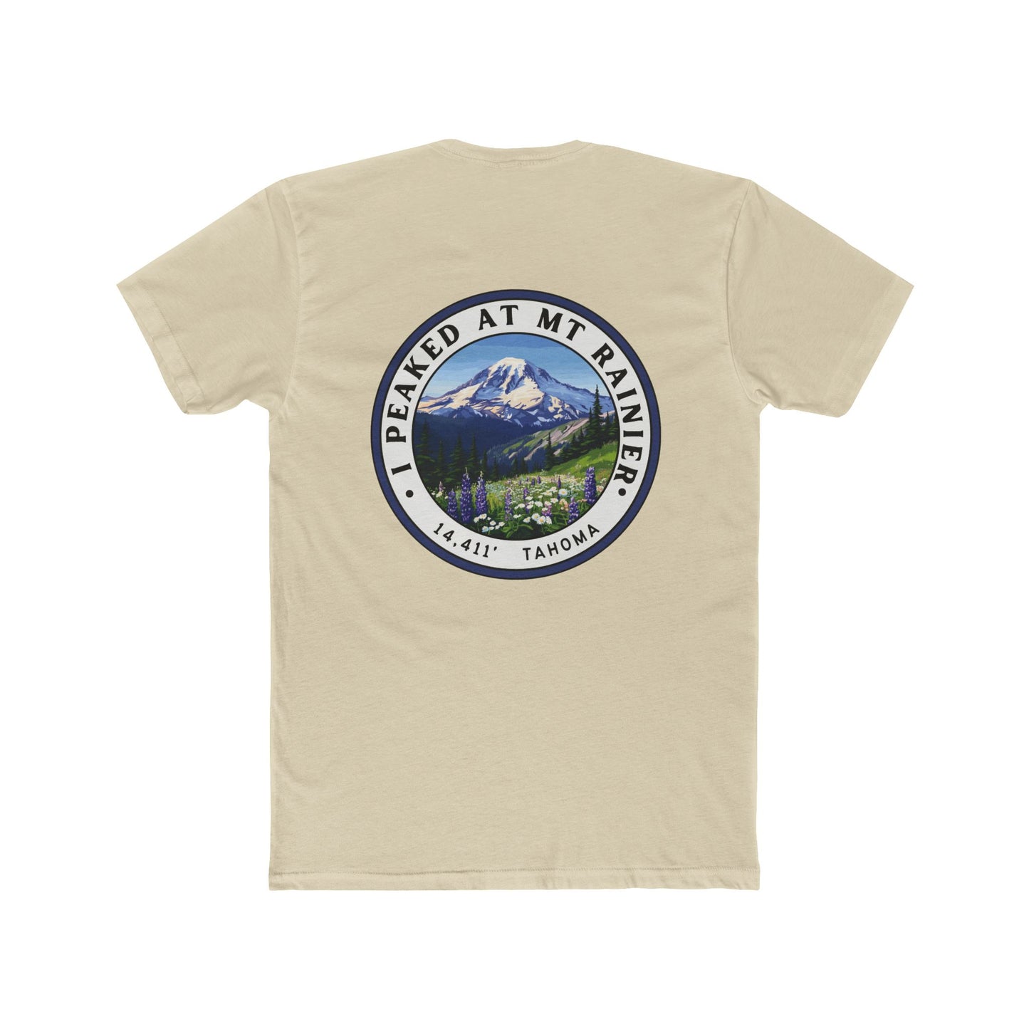 I Peaked at Mt Rainier Unisex Cotton Crew Tee - Summit Series