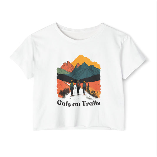 Gals on Trails Women's Crop Top