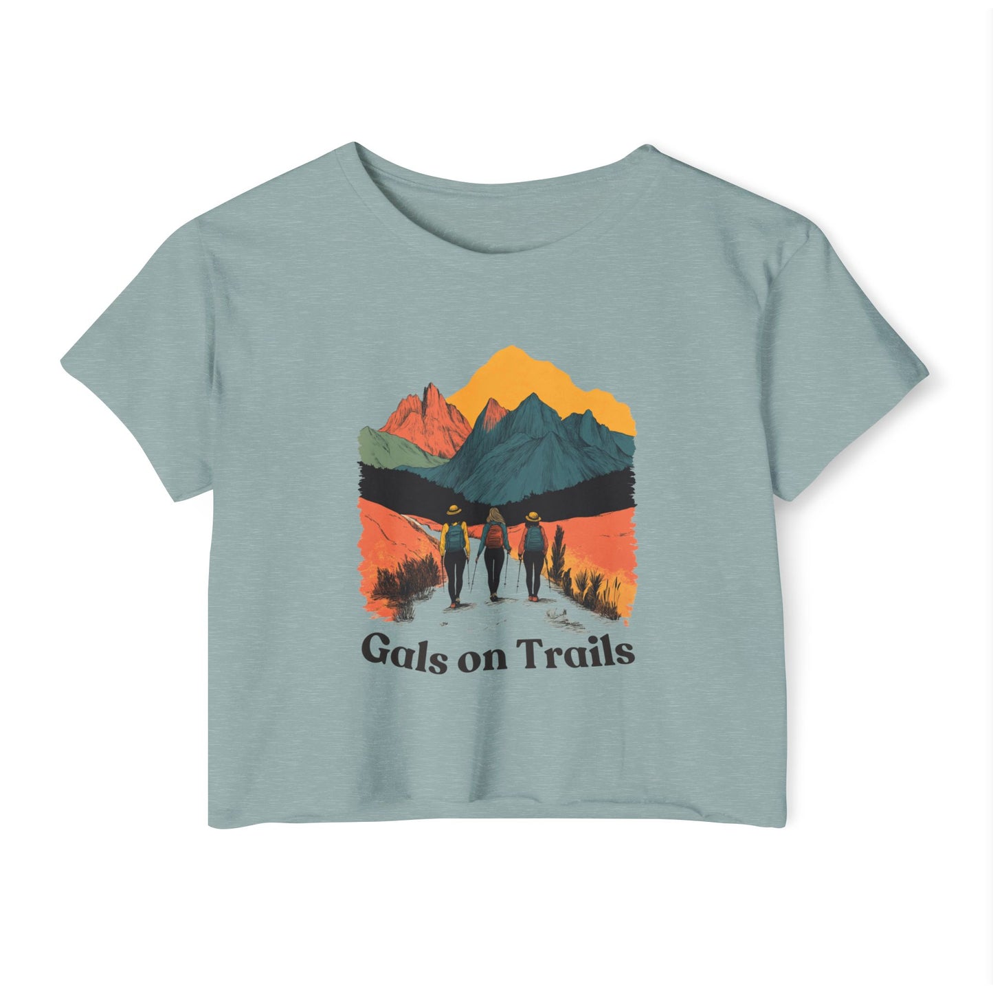 Gals on Trails Women's Crop Top