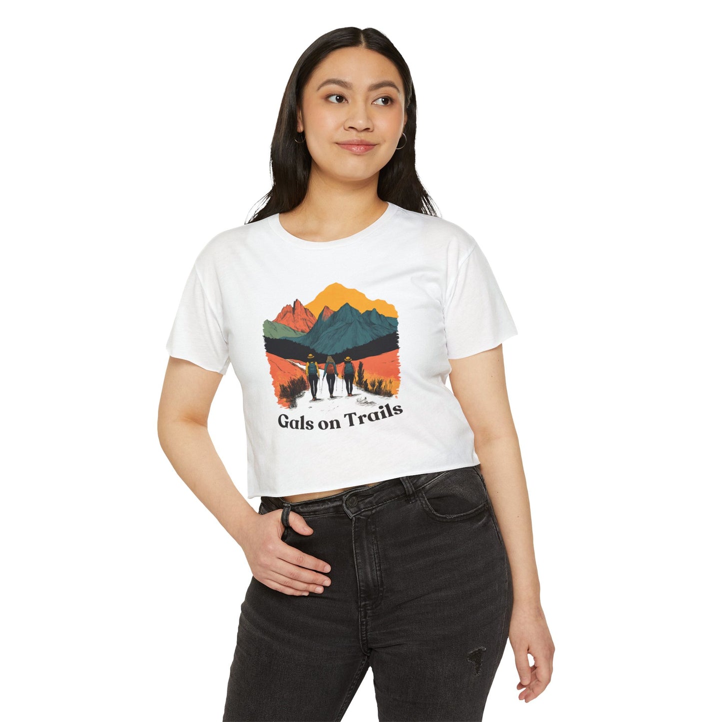 Gals on Trails Women's Crop Top