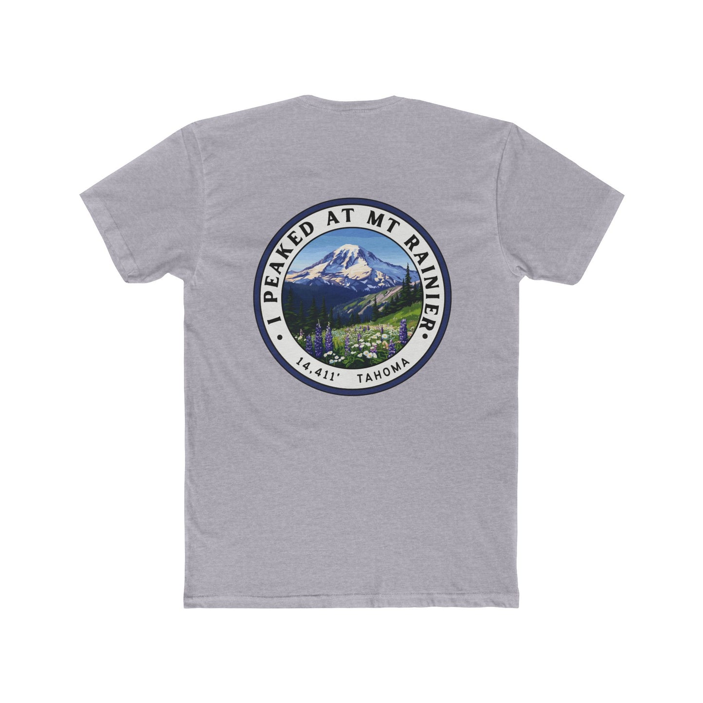 I Peaked at Mt Rainier Unisex Cotton Crew Tee - Summit Series